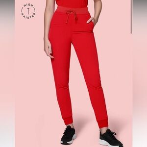 Mandala high waisted jogger scrub pants